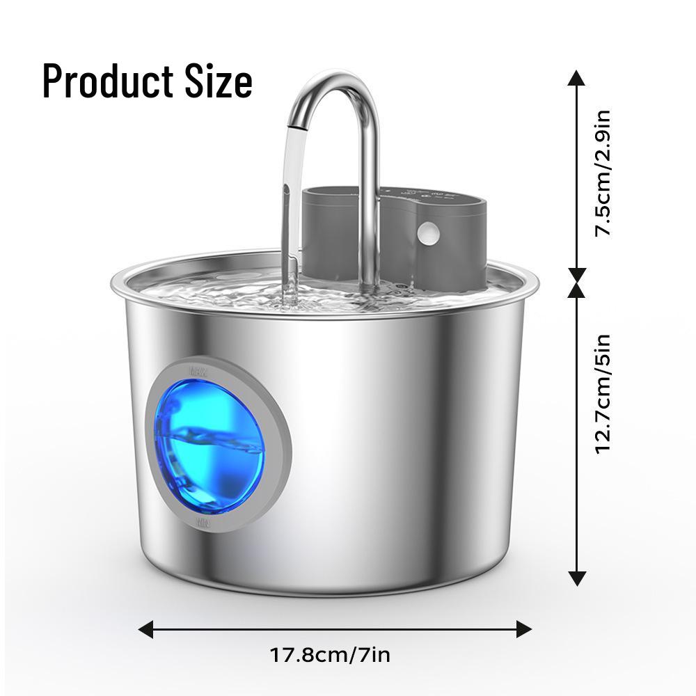 Automatic Pet Water Dispenser with Circulating Flow for Cats & Dogs