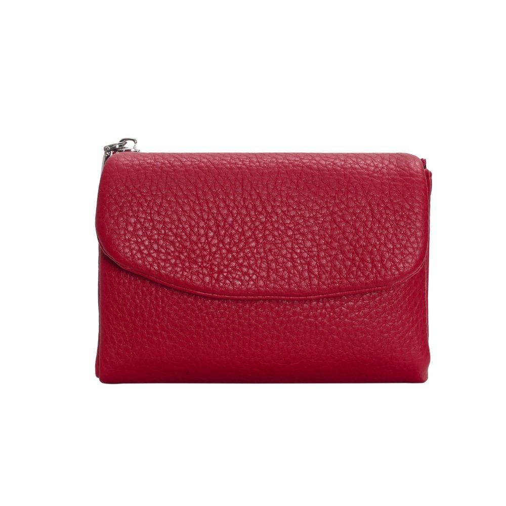 Casual Zipper Short Wallets Solid Color Large Capacity Card Holder Soft Leather Coin Purse Women