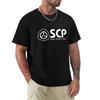 Moda T-shirt Unisex Logo SCP Nera T-shirt di alta qualità t shirt Magliette Unisex Top Unisex T-shirt Magliette grafiche Unisex