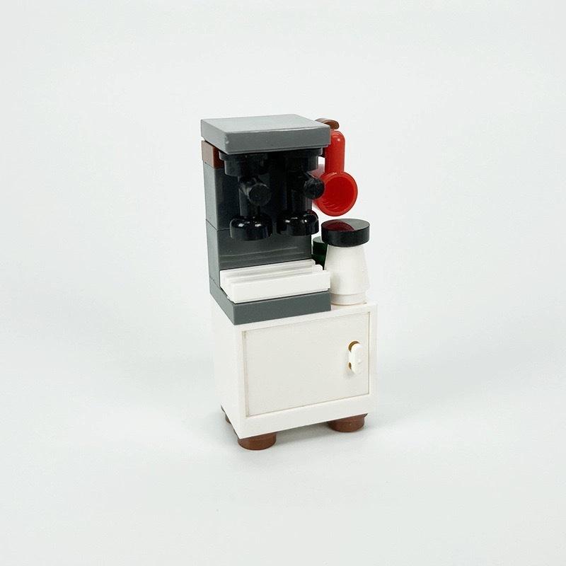MOC City House Building Block Kitchen Office Bedroom Piano Bed Sofa icebox Lamp Bookshelf Fish Tank Bricks Set Toys