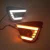 1Pair LED Daytime Running Light With Yellow Turn Signal Fog Lamp Auto DRL For Mazda cx-5 cx5 2012 2013 2014 2015 2016