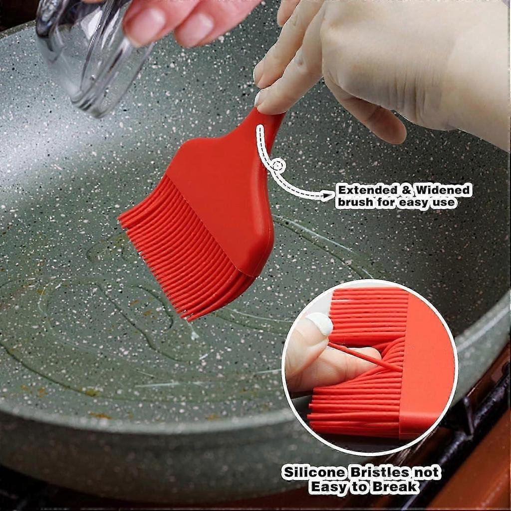 Silicone Basting Brush, Large BBQ Pastry Brush for Cooking, Extra Large Basting Brush for Grilling, Baking, Baking, for BBQ for Sauce, Butter, Marinad