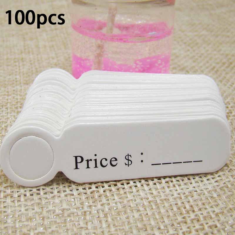 100Pcs/Lot Price Tags Kraft Paper Lables For Diy Jewelry Retail Price Tags Handmade Clothes Size Tags Store Hang Lables