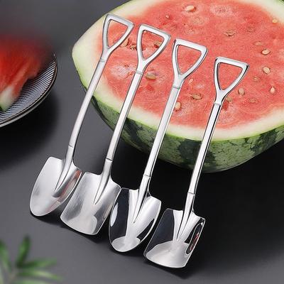 Dessert Spoon 304 Stainless Steel Ice Cream Watermelon Spoon Shovel SpoonSpoon Ice Cream Spoon