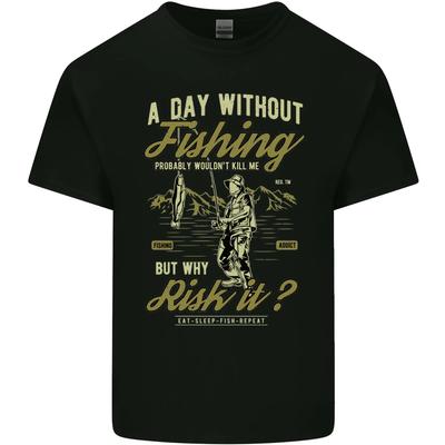 A Day Without Fishing Funny Fisherman Kids T-Shirt Childrens