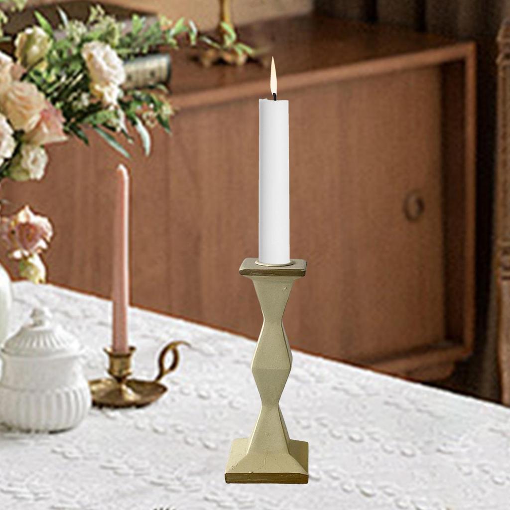 Pillar Candle Holder Simple Table Centerpiece Decorative Candelabra for Fireplace Festival Party Anniversary Dining Room