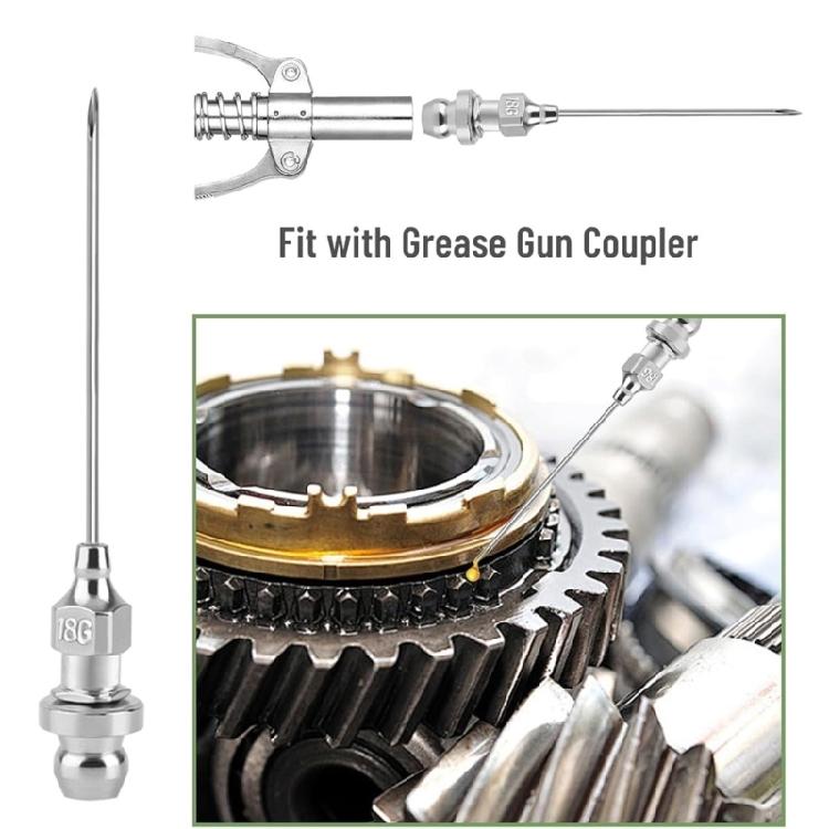 Industrial Grease Needle Nozzle Set with Dispenser and Covers for Efficient Lubrication Mechanical Fittings Repair Shops