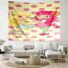 Straw-berry Friends Quick-Dry Tapestry Hanging for Bedroom,Livingroom, Playroom,Decor Art Room Wall Tapestry Holiday and Birthday Gifts