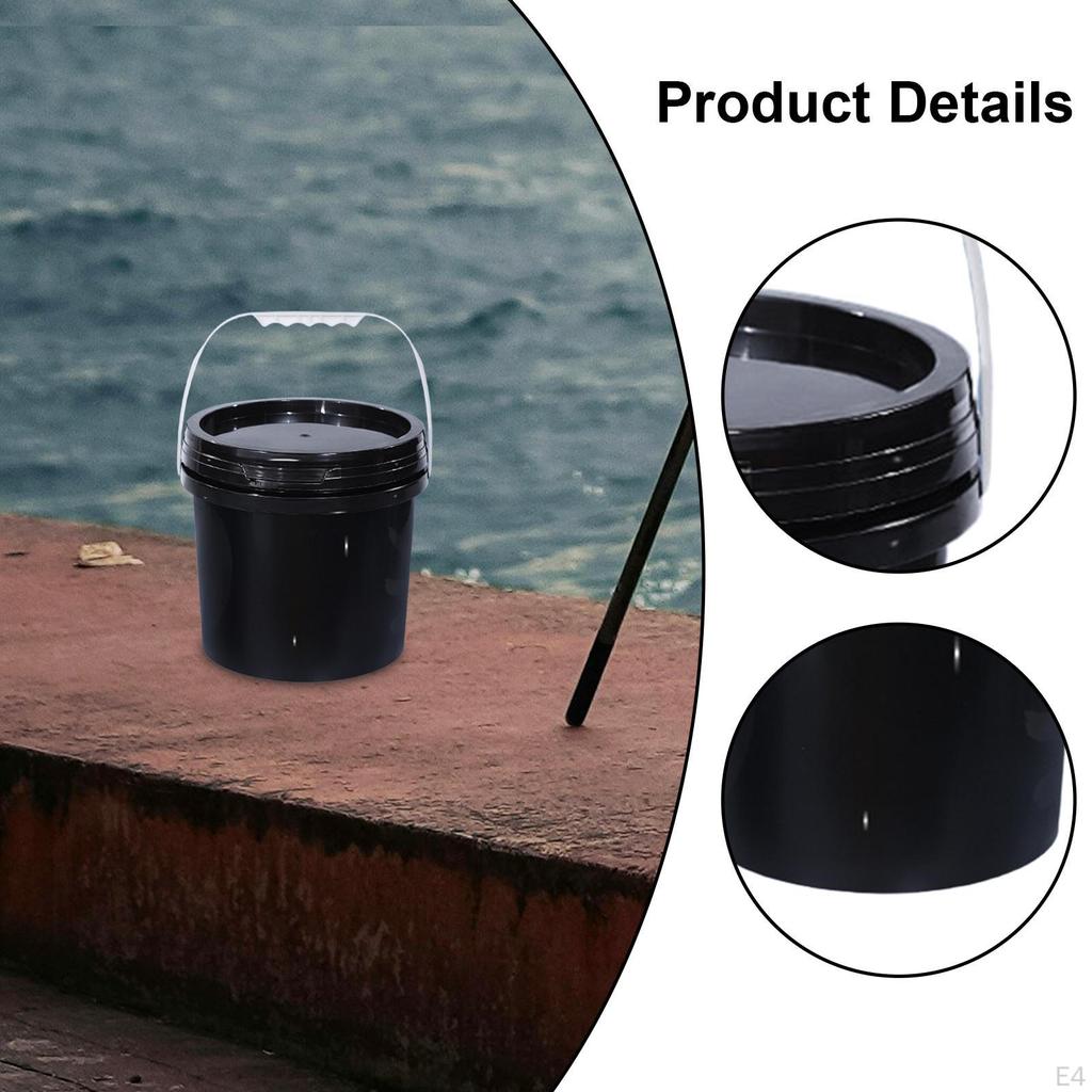Bucket All Purpose Pail Heavy Duty Sturdy with Handle and Lid Food Storage Container for Gardening