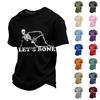 Men's Casual Short Sleeve T-Shirt Loose Fit Crew Neck Graphic Print Lightweight Comfortable Top for Everyday Wear