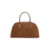 Portable Bowling Bag Women'S Autumn And Winter Maillard Style Retro Handbag Large-Capacity Commuter Pillow