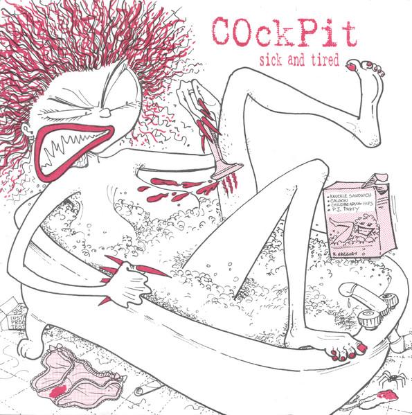 

7inch Record COCKPIT - Sick And Tired NONE Mudflab Records 1993 US Rock Used