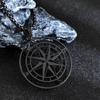 New Starry Sky Compass Compass Necklace Men and Women Fashionable Titanium Steel Necklace Jewelry