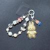 Golden 999 Pure Gold Mobile Phone Pendant Keychain Cartoon Plush Bag Charm