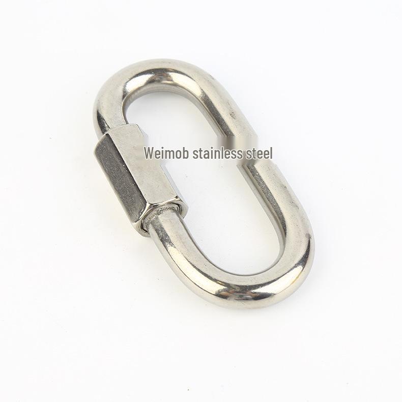 304 Stainless Steel Quick Connect Carabiner Dog Leash Buckle Lock