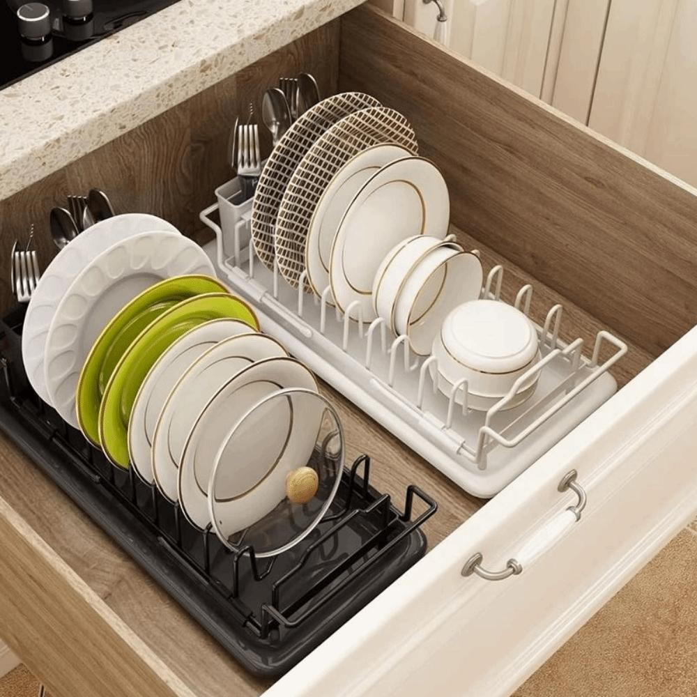 Large Capacity Expandable Dish Drying Rack Draining Dish Drainer Durable Sink Dish Drying Rack  RV