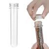 60ML Coffee Beans Storage Container Transparent Single Dose Tube Threaded Mouth Tea Bottle for Espresso Accessories