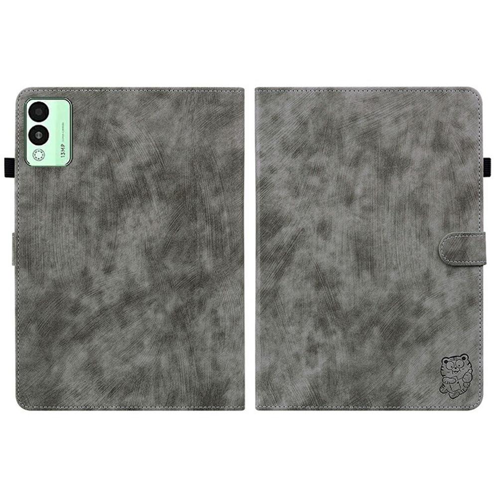 Für TECNO Megapad 11 Hülle Tiger-Aufdruck Kratzfestes PU-Leder Tablet-Hülle