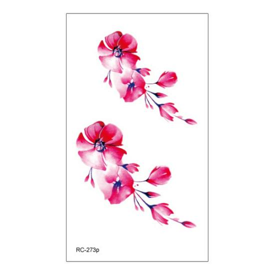 Waterproof Long-lasting Cute Peacock Feather Temporary Tattoo Stickers for Women