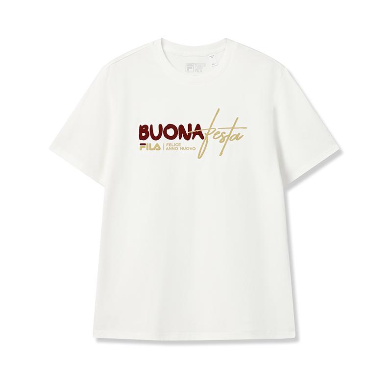 FILA CNY T Shirt Men s Cloud White F11U619101FWT L