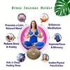 Eleganter Zen für Lotusblume Metall Räuchergefäß - Legierung Yoga Räucherstäbchenhalter mit Aschefänger, Ideal für ruhige Heimdekoration