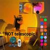 1pc Vibrant Sunset Projection Light - 16-Color Spectrum, USB Remote Control, Dynamic Color Changing LED Light - Creates Warm Hom