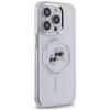 Karl Lagerfeld KLHMP14LHLSKCH iPhone Pro 6.1" White Hardcase IML Metal Karl&Choupette Head MagSafe