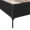 Bed Frame Black 90 x 200 cm Particleboard and Metal