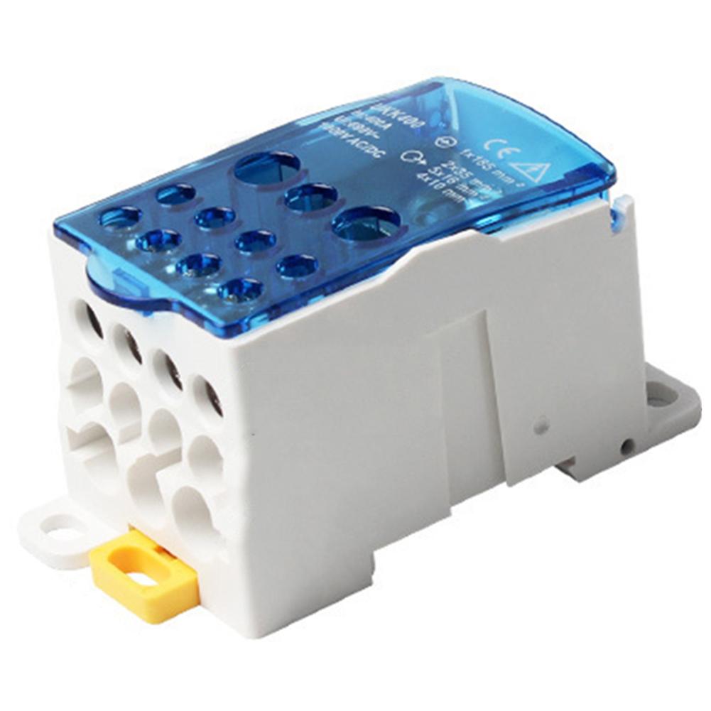 Terminal Block Connector for DIN Rail Power Distribution Reliable Performance for 80A 500A with Flame Retardant Features