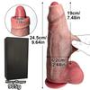 Realistic Uncut Foreskin Dildo, Extra Large Soft Platinum Silicone Penis with Movable Foreskin Design, Lifelike Texture, Discreet Shipping Adult Toy