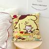 MINISO Cartoon P-Pompompurin-S Cute Pillow Case Sofa Living Room Bedroom Headboard Backrest Cushion Square Cushion Nap Time