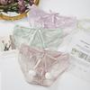 Bowknot Lace Panties Low Waist Lace Underpants Underwear for Women  Valentine's Day Gift