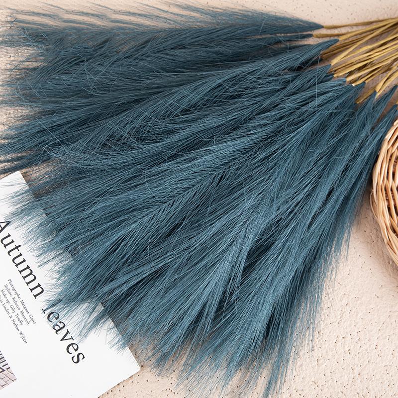 5Pcs 45cm Artificial Pampas Grass Bouquet Holiday Wedding Party Home Decoration Plant Simulation DIY Fake Flower Reed Boho