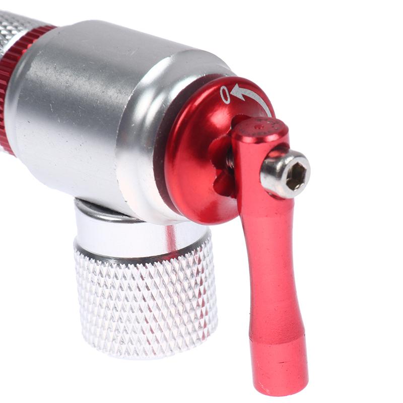 Portable Mountain Bike Co2 Cylinder Pump Gas Nozzle Fast Inflator Head Adapter