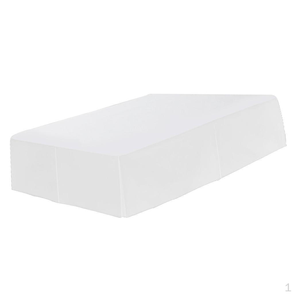 

Юбка для кровати отеля - 15 дюймов, сшитая на заказ, устойчивая к складкам, роскошная, 4 размера на выбор, /защита от пыли White_Twin