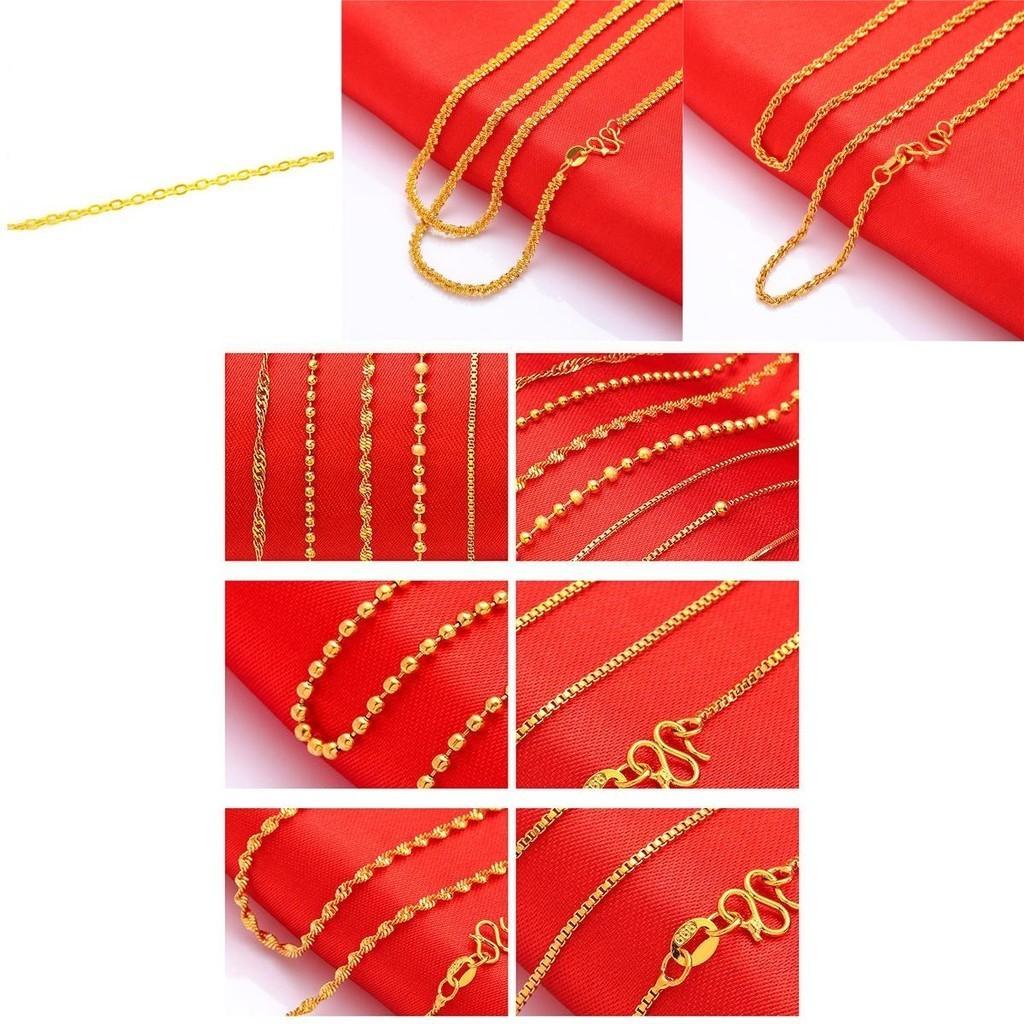 Messing Vergoldete Halskette Trendiges Wasserwellen-Design Geschenk für Alle**