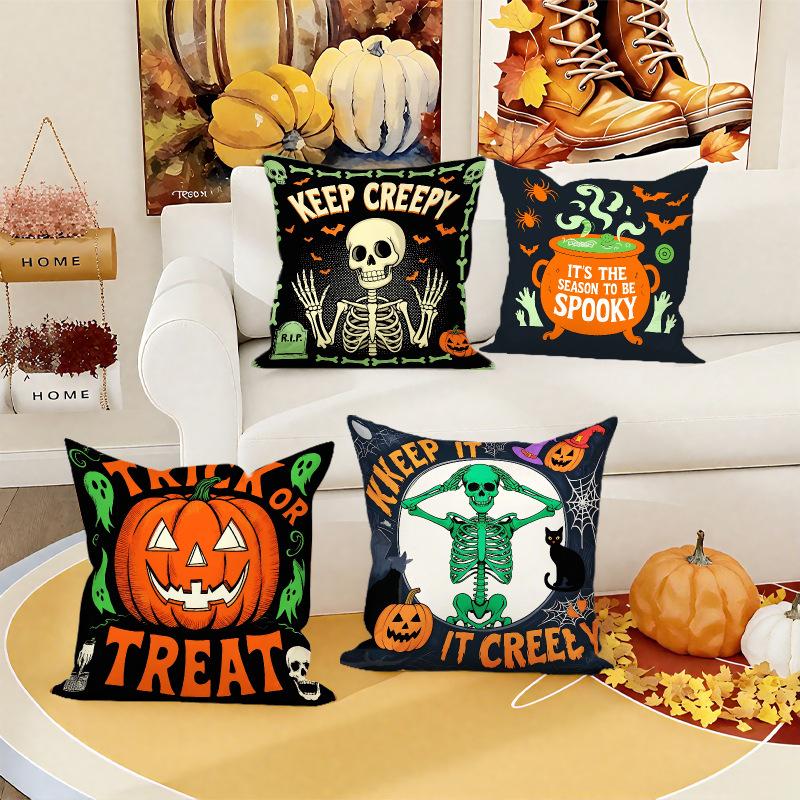New Halloween Pillowcase Combination Sofa with Pillowcase Pillowcase Car Waist with Company Gift