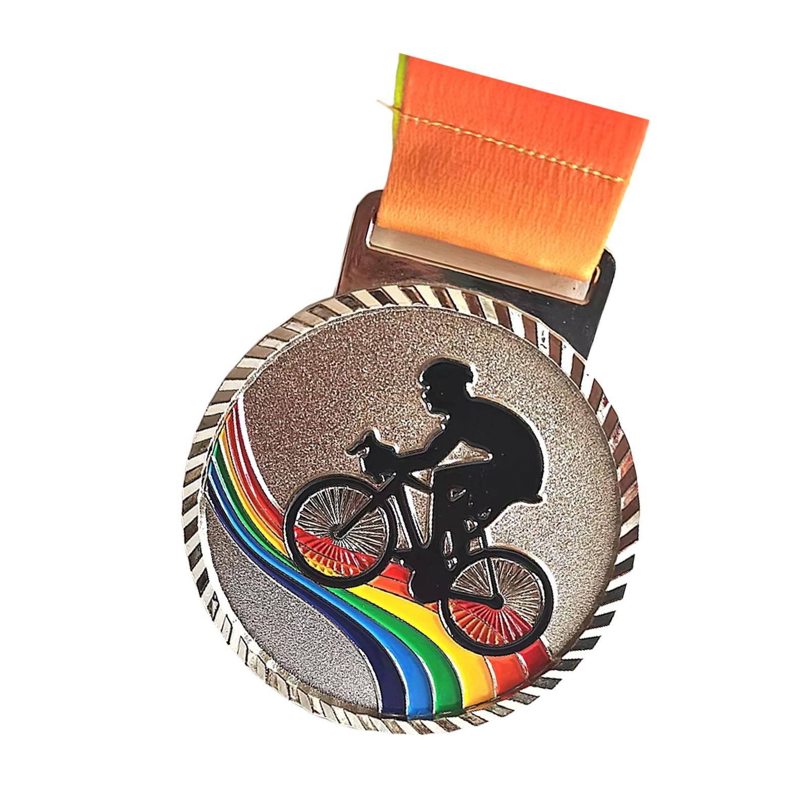 

Металлическая золотая серебряная бронзовая медаль с лентой Медаль победителя для детей, подростков, мероприятий, классов, офиса и спорта B