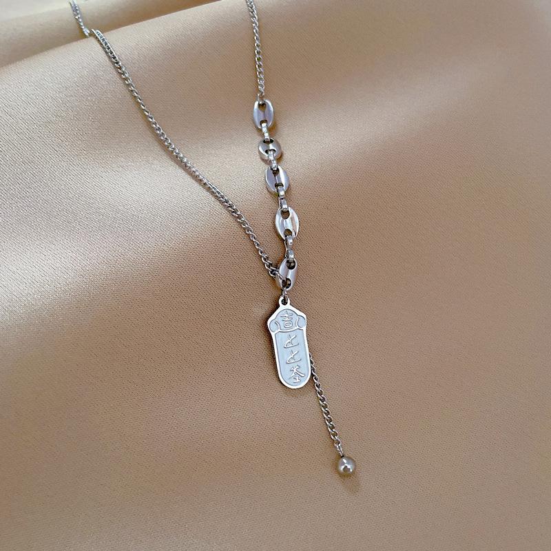 Real Gold Cold Necklace In The E-Commerce Good Goods Furnace, Women'S Collarbone Chain With Jewelry