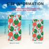 Cartoon Watermelon Print Beach Towel, Fruit Theme Quick-Dry Soft Absorbent Bath Towel, Sand-Resistant Lightweight Beach Towel