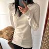 2025 Damen Slim Langarm-T-Shirt: Herbst/Winter Vielseitige Basisschicht