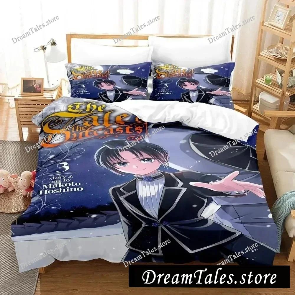 3D Anime The Tale of the Outcasts Bedding Set Duvet Cover Bed Set Quilt Cover Pillowcase Comforter King Queen Size Boys Adult