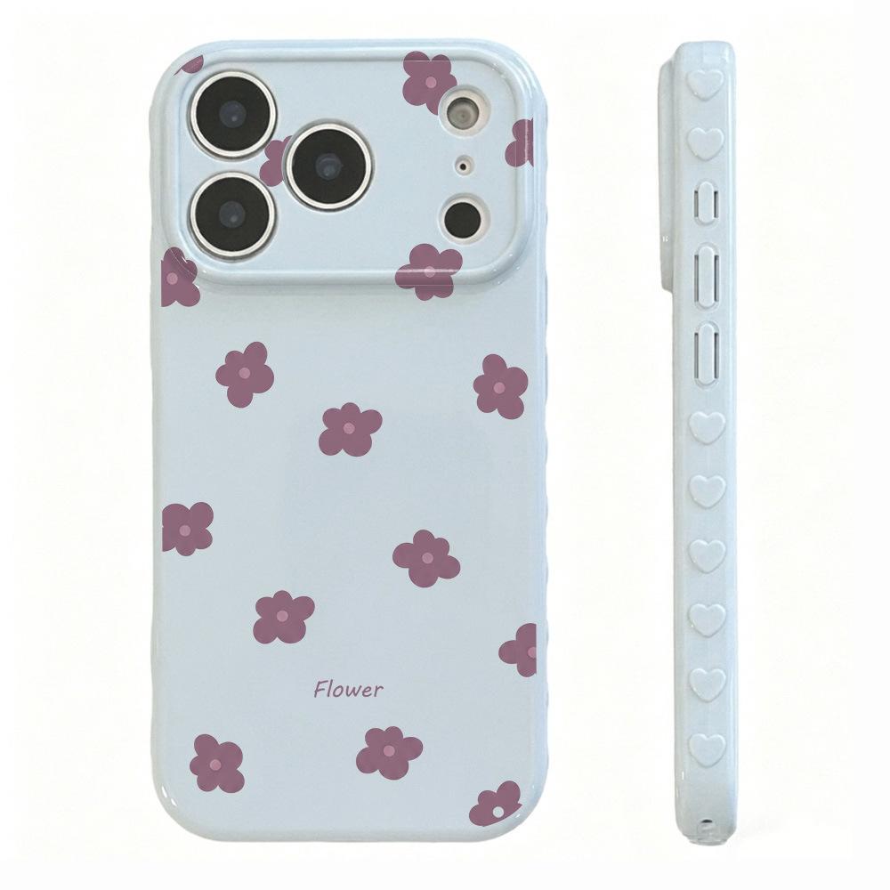 Spring small fresh floral application iPhone17 Apple 16promax mobile phone case 15 large windows 14 all-inclusive 13