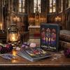 Gothic Church Lenormand Oracle Cards 44-Card Deck 9*6cm Stained Glass Art Style Extra Man/Woman & Special Cards