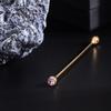 Detachable Crystal Tie Collar Needle Spiral Buckle Neckline Pin Shirt Collar Pin  Banquet