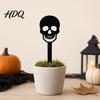 Witch Hat Flower Pot Decor 5Pcs Halloween Planter Stakes Acrylic Garden Sign for Outdoor Yard Lawn Backyard Indoor Potted Plant Accessories