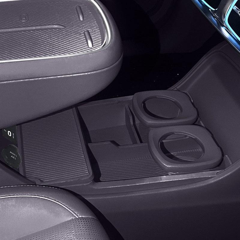 For Leapmotor B10 2025 2026 Center Console Lower Storage Box Silicone Organizer Tray Stowing Tidying Car Interior Accessories