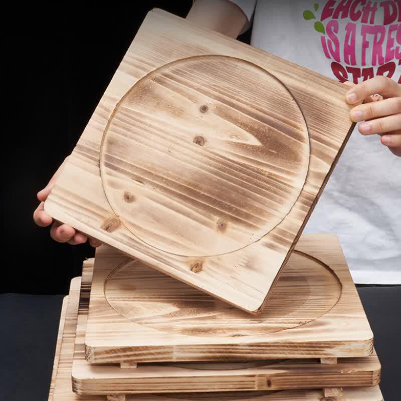 Wooden Pot Trivet and Heat Insulation Mat