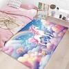 Cute Pink Fluffy Carpet Washable Non Slip Large Area Rug for Kids Bedroom Home Decor Flannel Mat