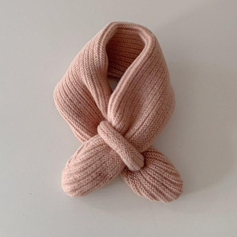 Stylish Children Wool Scarf Soft & Comfortable Kids Scarf Solid Color Scarf Knitted Scarf Perfect for Autumn & Winter